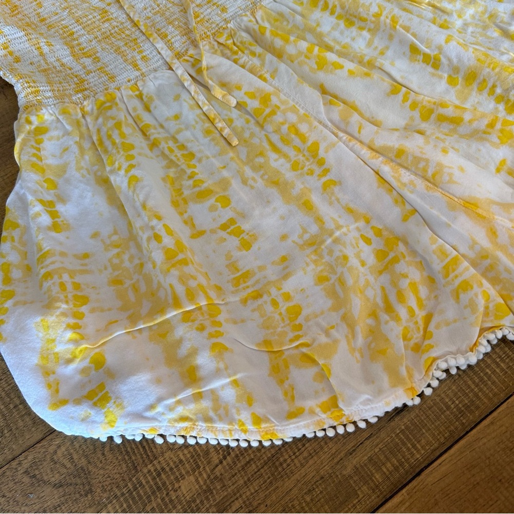 Victoria's Secret Yellow & White Strapless Romper - Picture 6 of 6